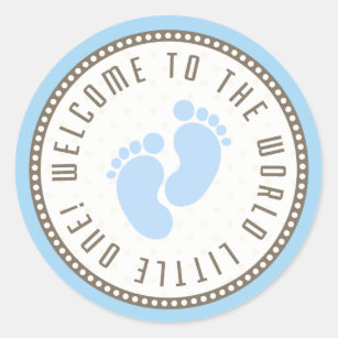 Welcome Baby Girl & Welcome Baby Boy Stickers (24 pieces) – Americasfavors