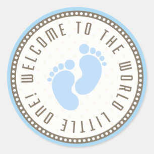 Welcome To The World Little One Classic Round Sticker