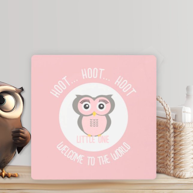 Welcome to the World Little One Owl  Metal Print (Creator Uploaded)