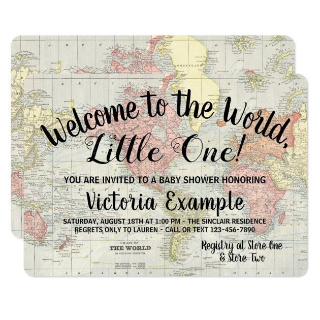 welcome to the world baby shower invitations