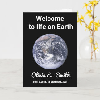 Welcome to the world - New Baby Congratulations Card