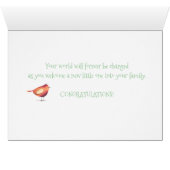 Welcome to the World New Baby custom name (Inside Horizontal (Bottom))