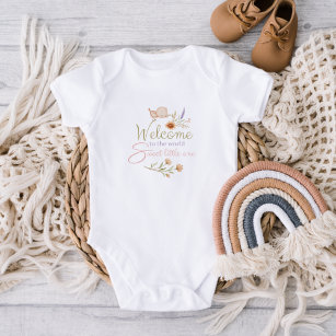 Welcome To The World Newborn Bodysuit 