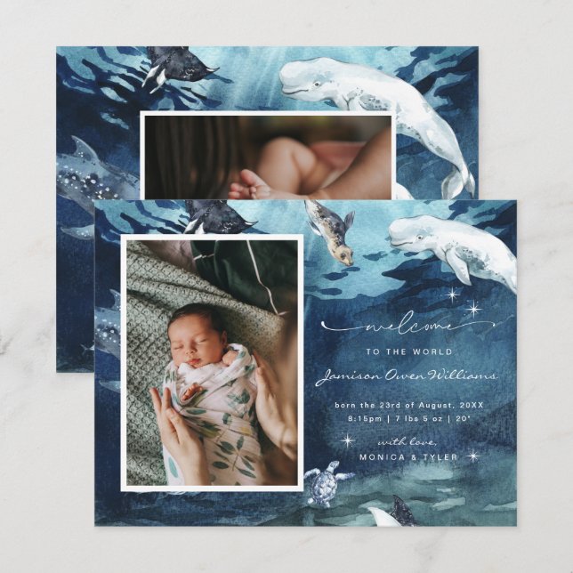 Welcome to the World | Ocean Baby Birth  (Front/Back)