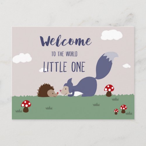 Welcome to the World Postcard