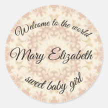 Personalised WELCOME TO THE WORLD New Baby Crate/Box Vinyl Decal Sticker Bundle 