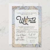 Welcome to the World - Travel Baby Shower Invitation (Front)