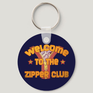 Welcome to the Zipper Club Keychain