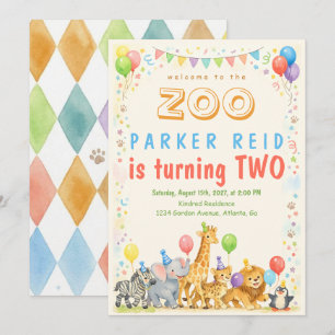 Welcome to the Zoo Invitation