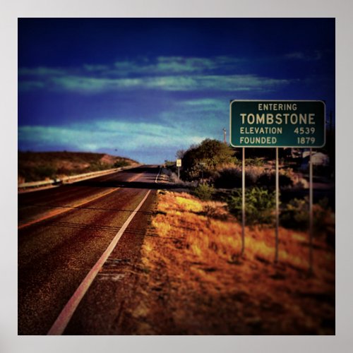 Welcome to Tombstone Poster