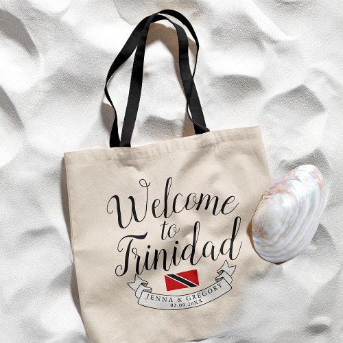 Welcome to Trinidad  Destination Wedding Favor Tote Bag