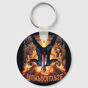Welcome To Trump-ocalypse Funny Donald Trump Hallo Keychain