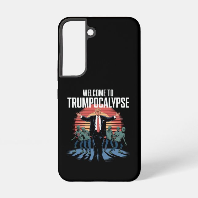 Welcome to Trump-ocalypse Funny Trump Halloween  Samsung Galaxy Case (Back)