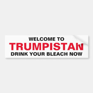 WELCOME TO TRUMPISTAN BUMPER STICKER