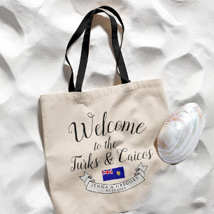 Welcome to Turks and Caicos Destination Wedding Tote Bag