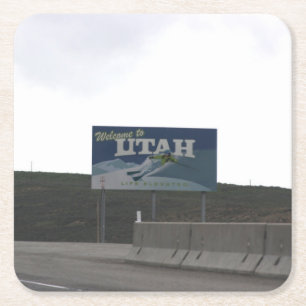 Welcome to Utah Drink Coaster