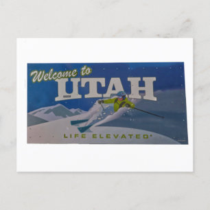 Welcome to utah postcard