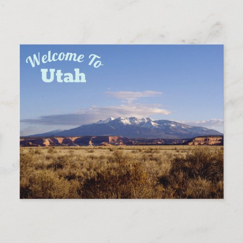 Welcome To Utah Postcard