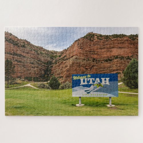 Welcome to Utah Sign _ 1014 piece Jigsaw Puzzle