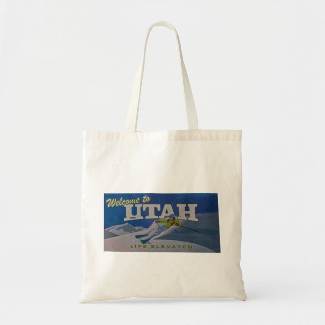 Welcome to utah tote bag (Front)
