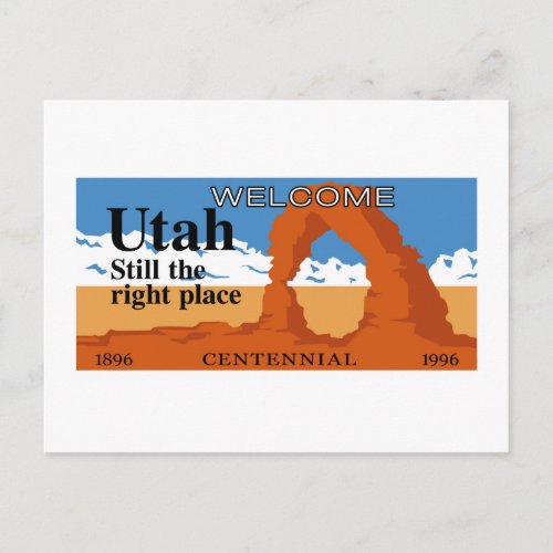 Welcome to Utah _ USA Postcard