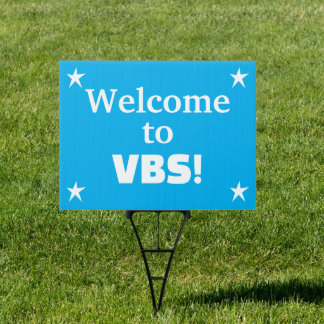 Welcome to VBS Church Yard Sign