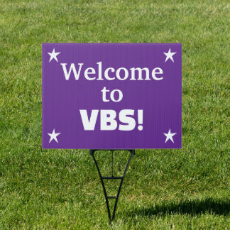 Welcome to VBS Church Yard Sign