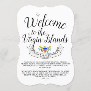Welcome to Virgin Islands Destination Wedding Invitation