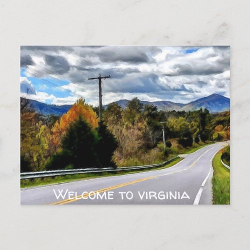 Welcome To Virginia Postcard