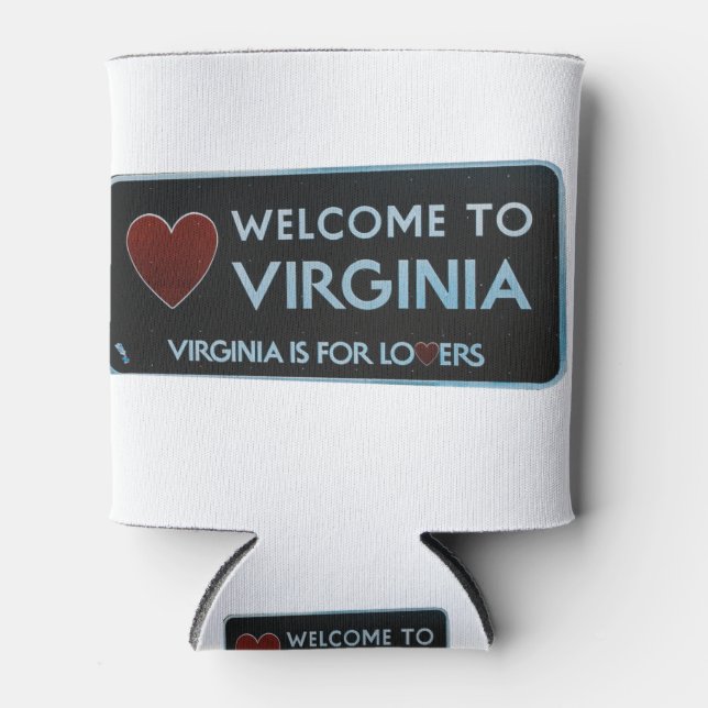 Welcome to Virginia Sign Can Cooler (Front)