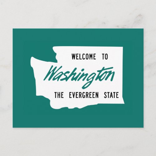 Welcome to Washington _ USA Postcard