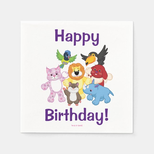 Welcome to Webkinz! Paper Napkins (Front)