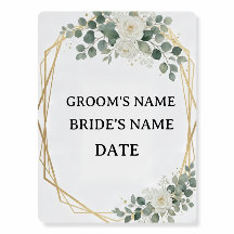 Welcome to Wedding Floral Golden Geometric