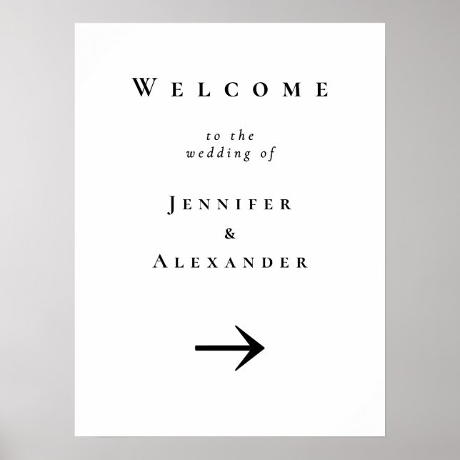 Welcome to Wedding Sign (Front)