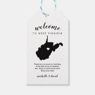 Welcome to West Virginia | Calligraphy Wedding Gift Tags