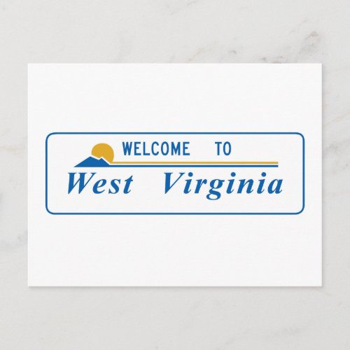 Welcome to West Virginia _ USA Postcard