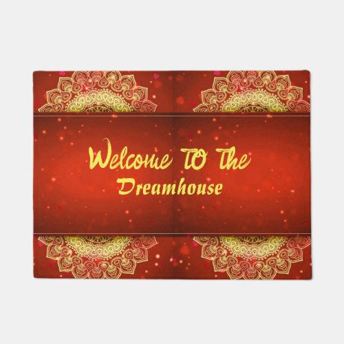 Welcome to Whimsy Dreamy Watercolor Door Mats