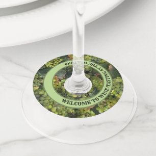 Welcome to Wine Tasting at the (your Name) Glass Tag