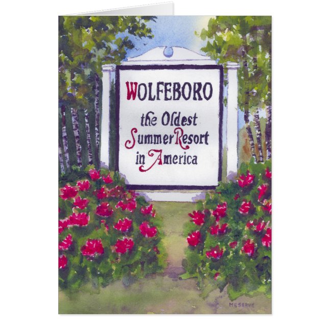 Welcome to Wolfeboro NH Sign Cards (Front)
