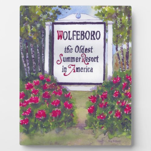 Welcome to Wolfeboro NH Sign Plaque