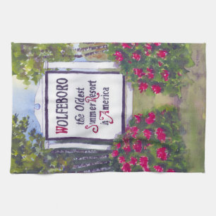 Welcome to Wolfeboro NH Sign Towel