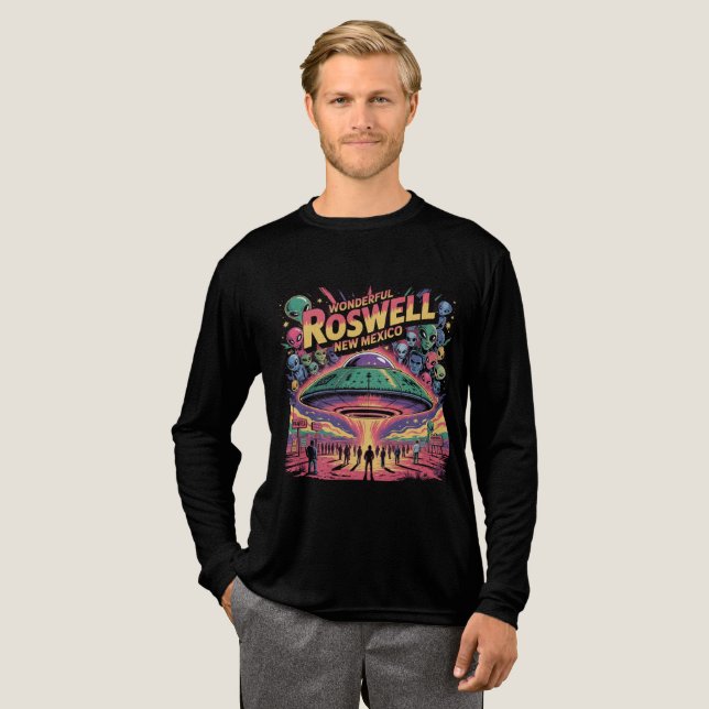 Welcome to Wonderful Roswell Tri-Blend Shirt (Full Front)