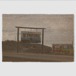 Welcome to Wyoming Fiber Doormat
