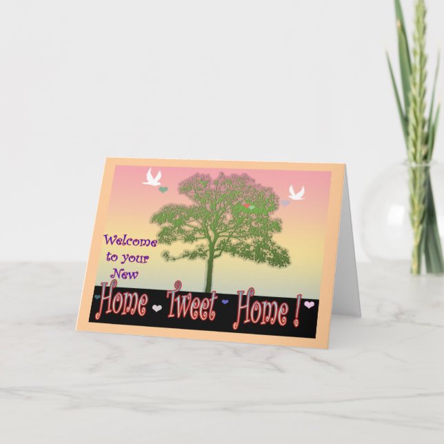 Welcome to Your New Home card (Front)