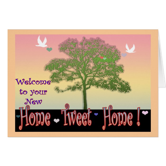 Welcome to Your New Home card