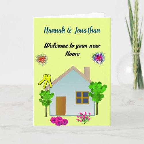Welcome To Your New Home Card