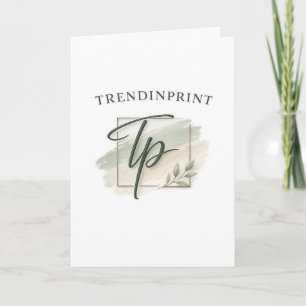 Welcome to your new home quote AI art Thank You Card