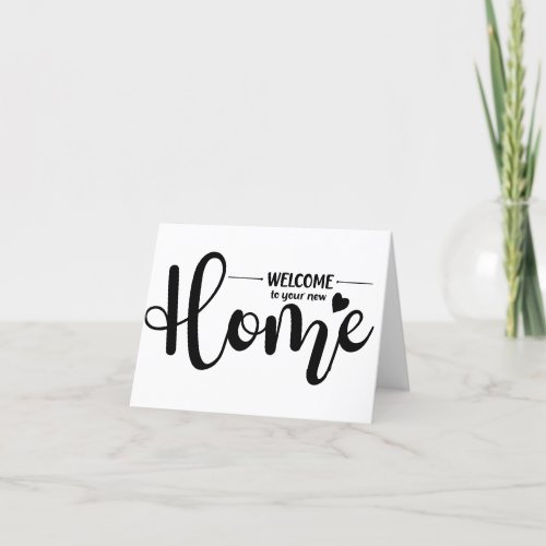 Welcome to your new home real estate agent magnet thank you card