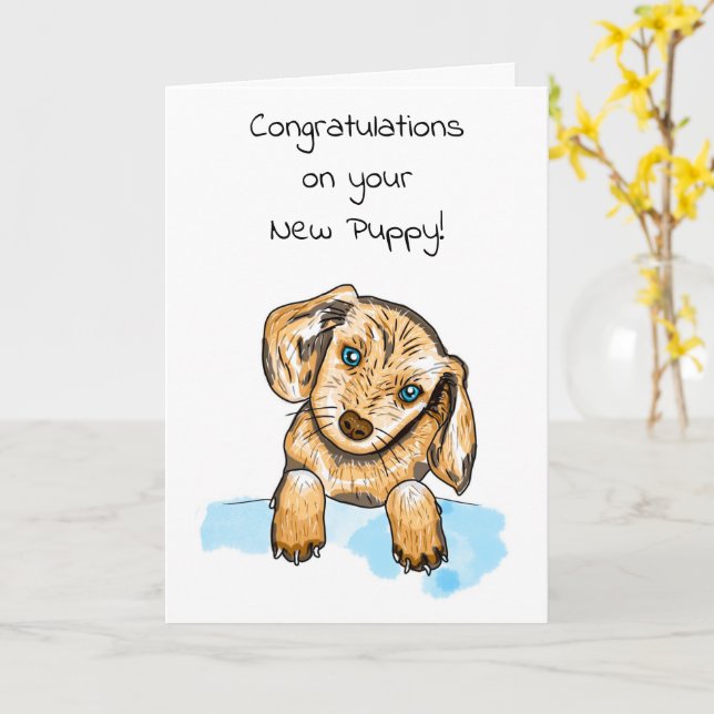 Welcome to your New Puppy! Card Zazzle