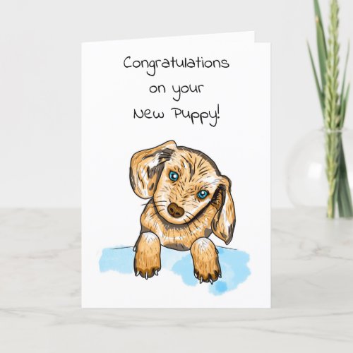 Welcome to your New Puppy  Card